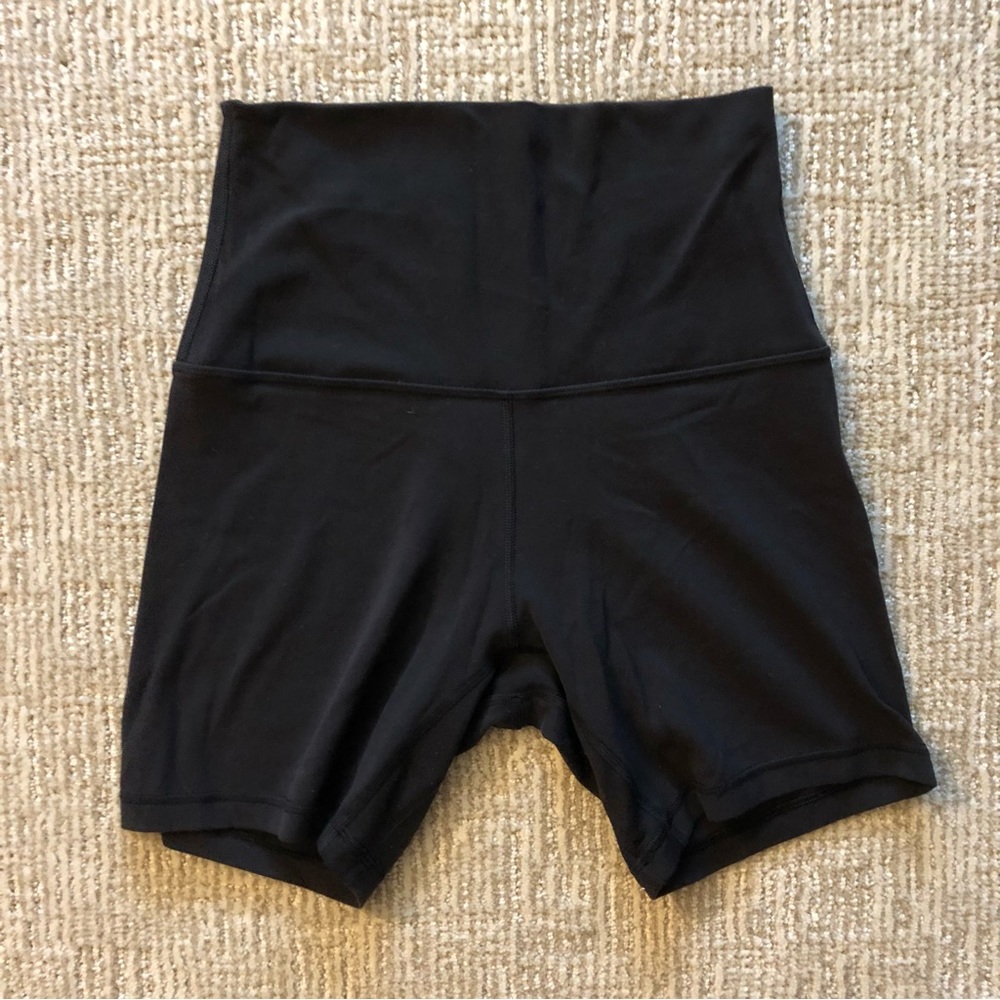 Black Align 6” Shorts